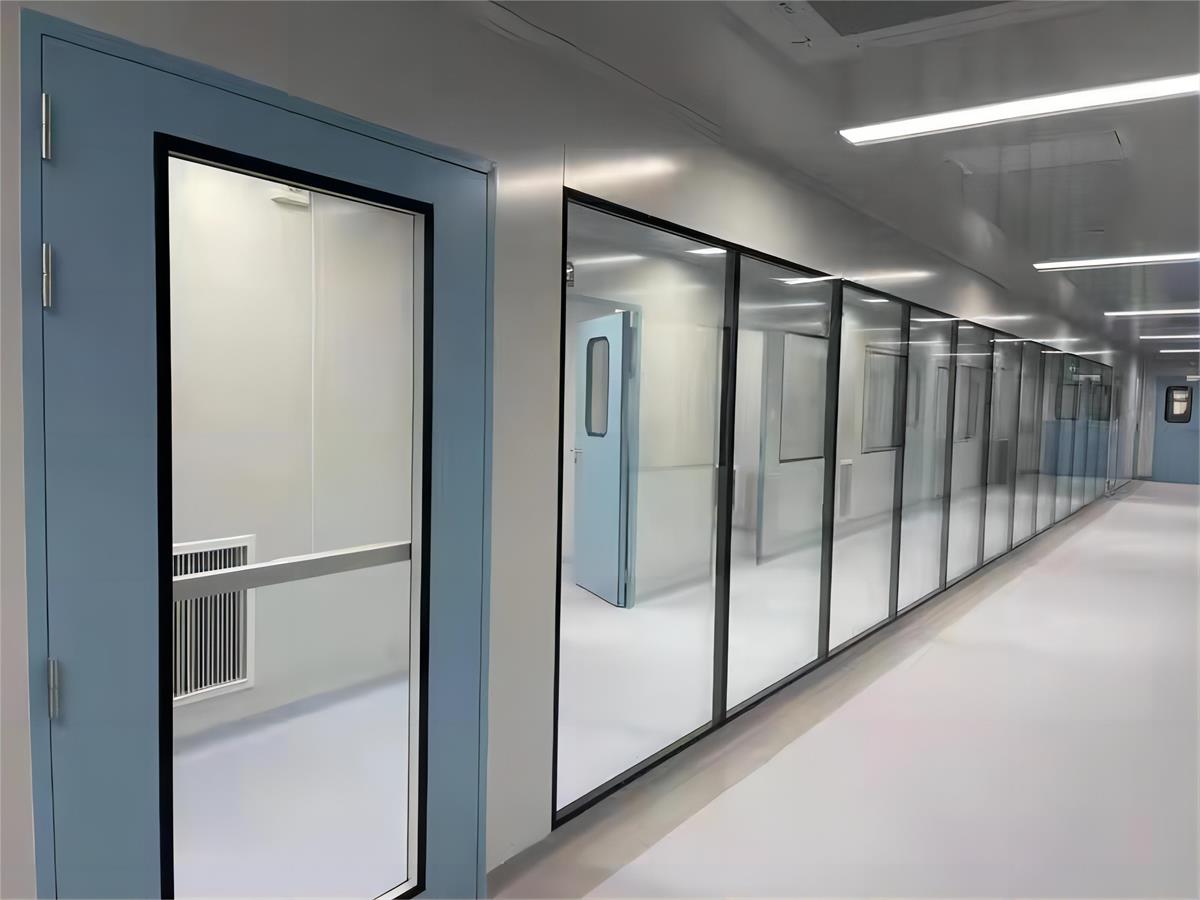 Electronics factory corridor