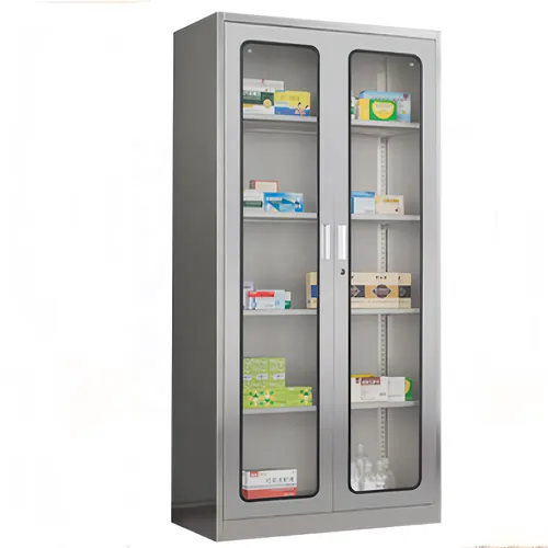 Medical Medicine Cabinet with Drawers and Glass Doors - Image 2